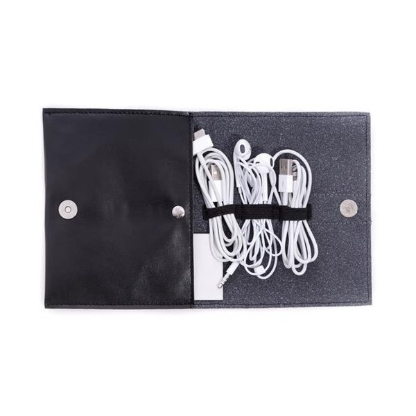 Bey-Berk International BB699B Black Leatherette Travel Charger Case & Accessories Pouch, Bey Berk International, Mfr#: BB699B